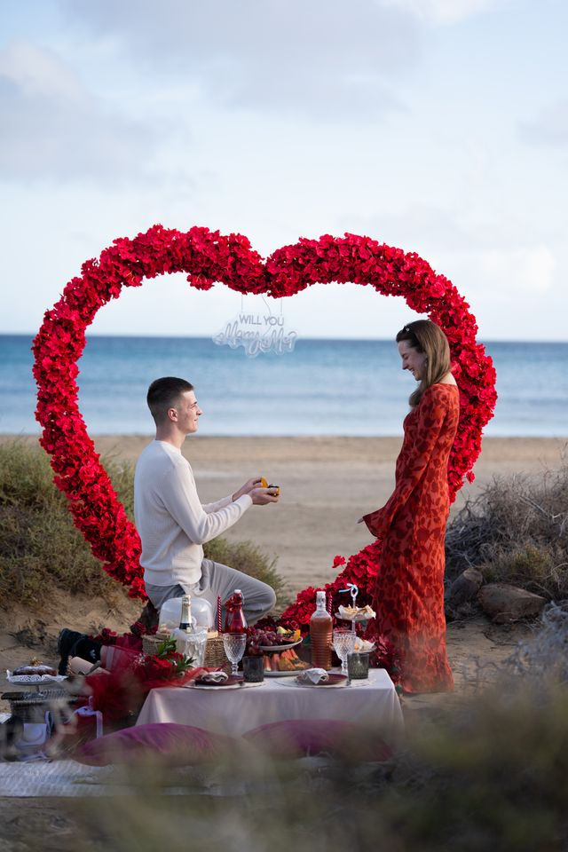 Golden hour picnic for two with wine and artisan bites in Fuerteventura